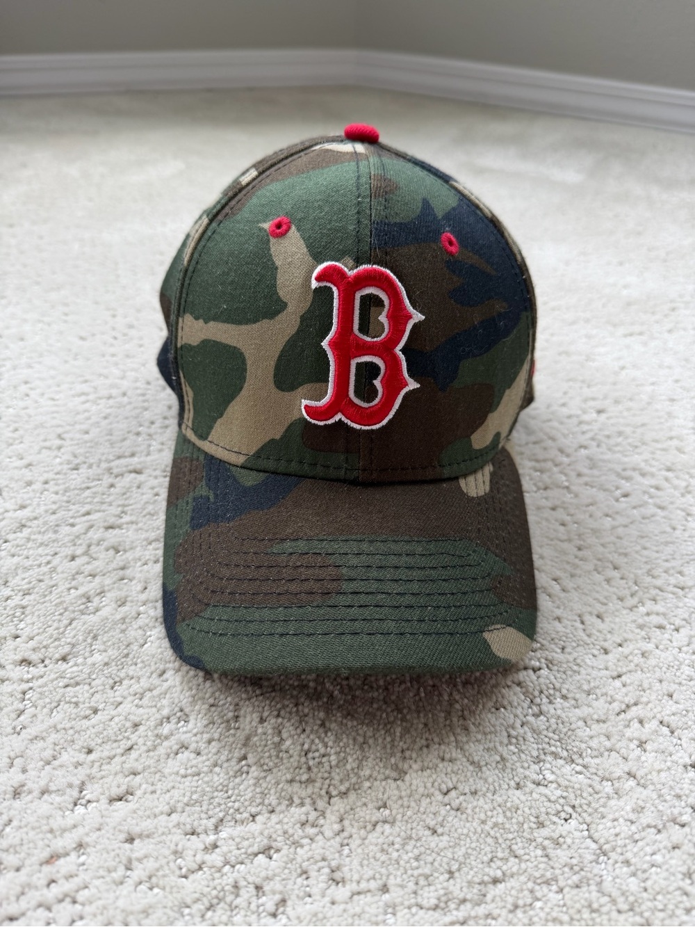 New Eta Boston Red Socks Camo 39Thirty Flex Fit Hat MLB Cap M/L